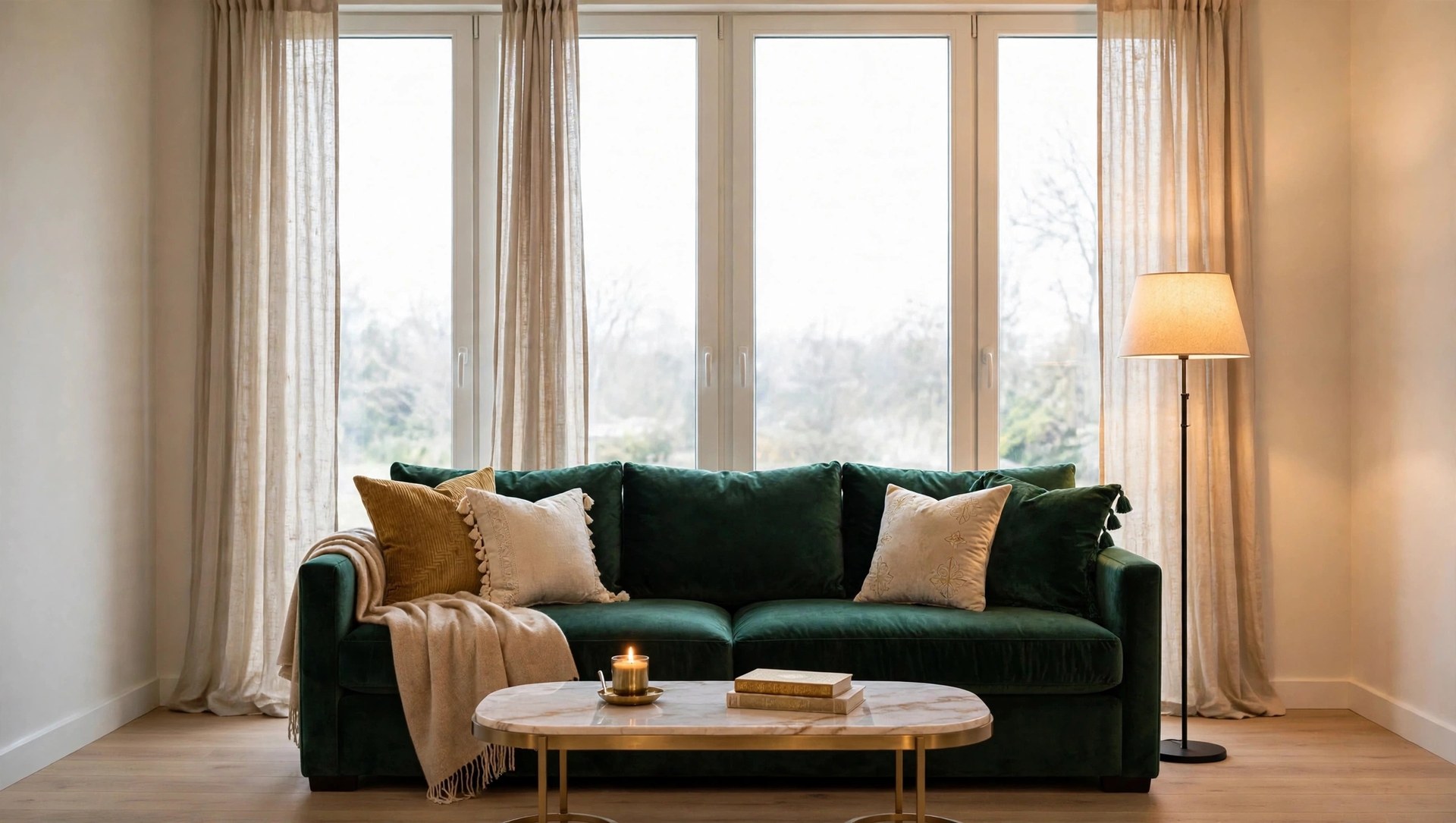 Same living room with stunning new furniture from Deepak Furniture